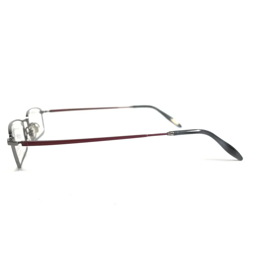 Augar Eyeglasses Frames HP138 GRIS Grey Red 22KT GP Gold Plated 49-18-140